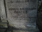 Por. Henryk Boles�aw Kaczor upami�tniony na tablicy nagrobnej grobu rodzinnego na cmentarzu katedralnym w �owiczu, ul. Blich. Stan z dn. 21. 03. 2014 r. (fot. B�a�ej Kucharski).