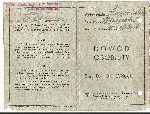 Dow�d osobisty J�zefa Szafra�skiego wydany dn. 14 marca 1938 r. (dok. ze zb. rodzinnych).