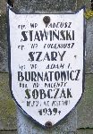 Walenty Sobczak (Sobczyk), upami�tniony na imiennej tablicy epitafijnej w obr�bie kwatery wojennej na cmentarzu parafialnym w Juliopolu.