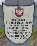Micha� Murawski, upami�tniony na imiennej tablicy epitafijnej na kwaterze wojennej na cmentarzu rzymskokatolickim w Rybnie. Stan z 2005r.