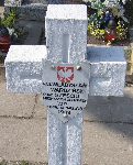 Tabliczka epitafijna W�adys�awa Wardzi�skiego na kwaterze wojennej w Sochaczewie, ul. Traugutta (fot. 2005).