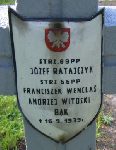 Andrzej Witoski, upami�tniony na imiennej tablicy epitafijnej na kwaterze wojennej na cmentarzu rzymskokatolickim w Rybnie. Stan z 2005r.