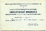 Zaproszenie dla Edwarda Lankamera na uroczysto�� promocji absolwent�w Szko�y Podchor��ych Artylerii w Toruniu w dniu 15 pa�dziernika 1938 r. (dok. ze zb. rodzinnych).