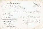 Rewers karty pocztowej z zawiadomieniem o �mierci kpt. Edwarda Mamunowa wys�anej przez por. Juliana Rowi�skiego i ppor. Jana Lewandowskiego z Oflagu VII A Murnau jego siostrze Annie Romockiej w Kro�nie (dok. ze zb. rodzinnych).