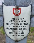 W�adys�aw Olejnik, upami�tniony na imiennej tablicy epitafijnej na kwaterze wojennej na cmentarzu rzymskokatolickim w Rybnie. Stan z 2005r.