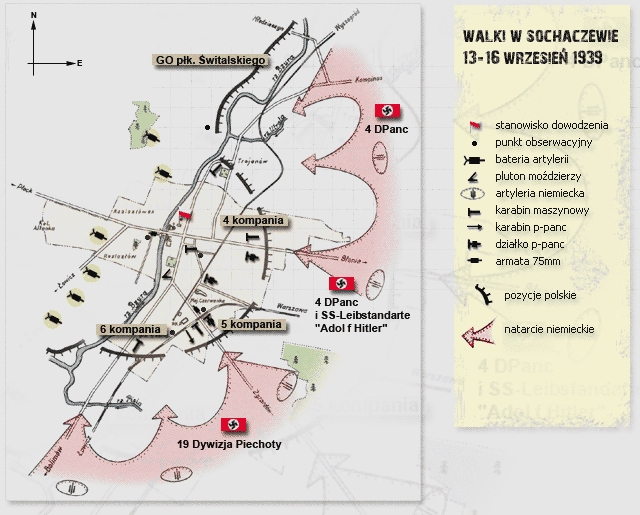Obrona Sochaczewa we wrze�niu 1939 r. (opr. �. Wojtczak).