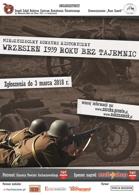 Mi�dzyszkolny Konkurs Historyczny »Wrzesie� 1939 roku bez tajemnic«