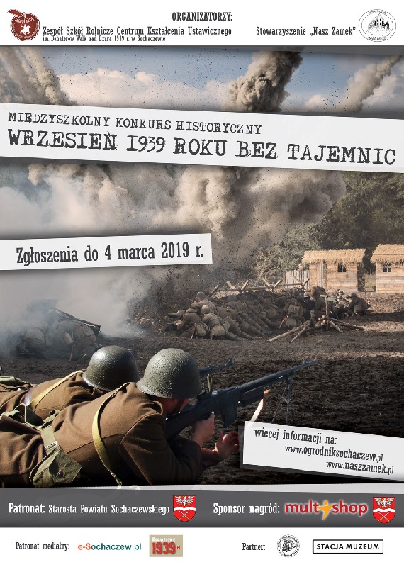 Mi�dzyszkolny Konkurs Historyczny »Wrzesie� 1939 roku bez tajemnic«