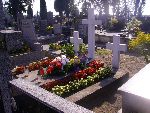 B�k�w G�rny, mogi�a zbiorowa. Stan z dn. 05. 09. 2012 r. (fot. B�a�ej Kucharski).