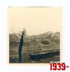 Zniszczenia wojenne 1939 - most na Bzurze w Sochaczewie (fot. ze zbior�w Andrzeja Kornackiego).