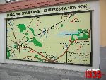Brwin�w, Rynek, tablica - mapa. Stan z dn. 06. 09. 2012 r. (fot. Tomasz Karolak).
