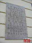 Warszawa, ul. Warecka, tablica pami�tkowa. Stan z dn. 26 wrze�nia 2016 r. (fot. Tomasz Karolak).